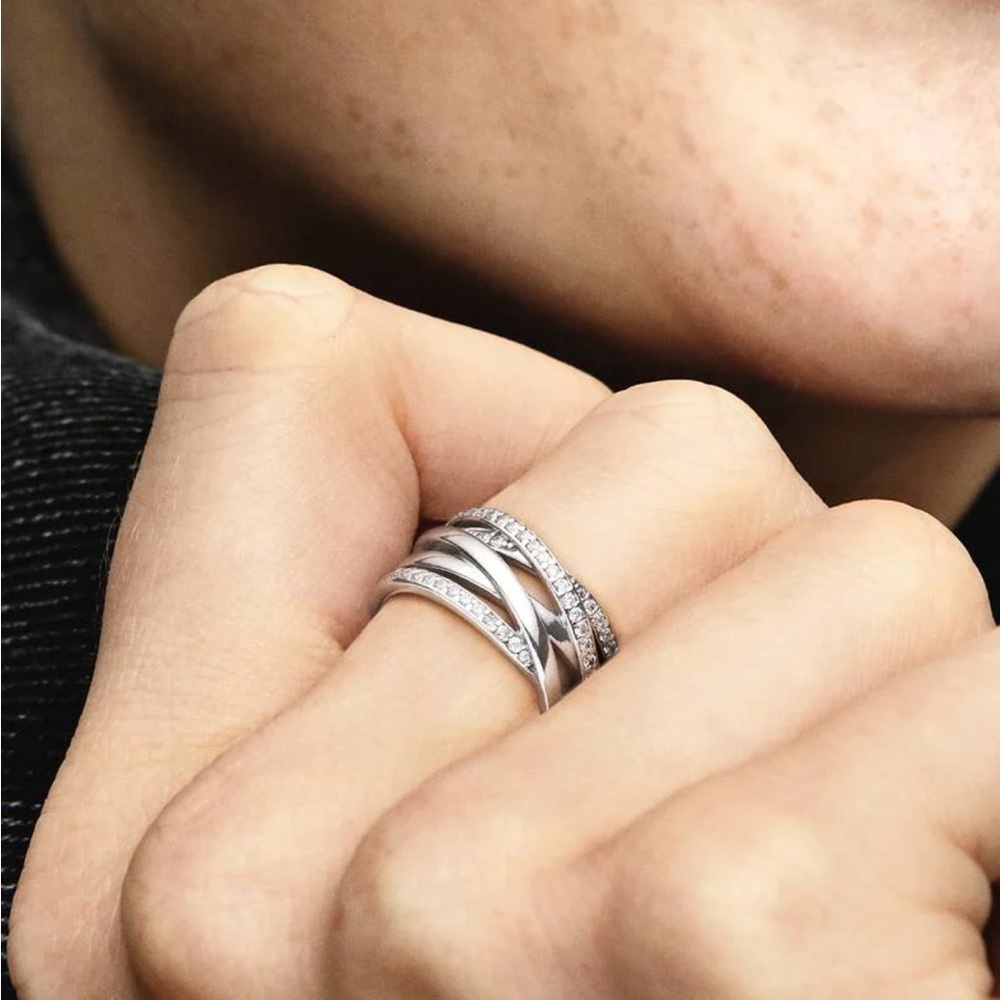 Pandora Entwined Ring SZ 7-1/2 - Picture 11 of 13